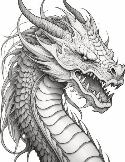 Fantasy Dragons Mindfulness Printable Colouring Book - Image 5